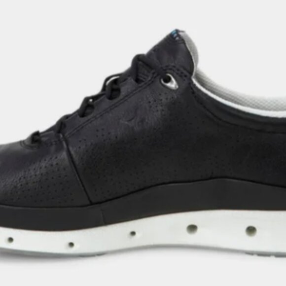 ECCO Women's Size 9 Navy Yak Perforated Leather Gore-Tex Surround Lace Up Shoes - Picture 2 of 7